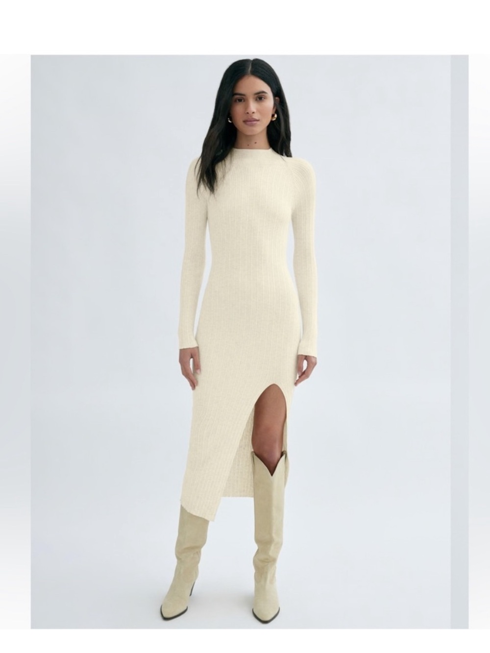 NWOT Wilfred Mock Neck Knit Sweater Dress
